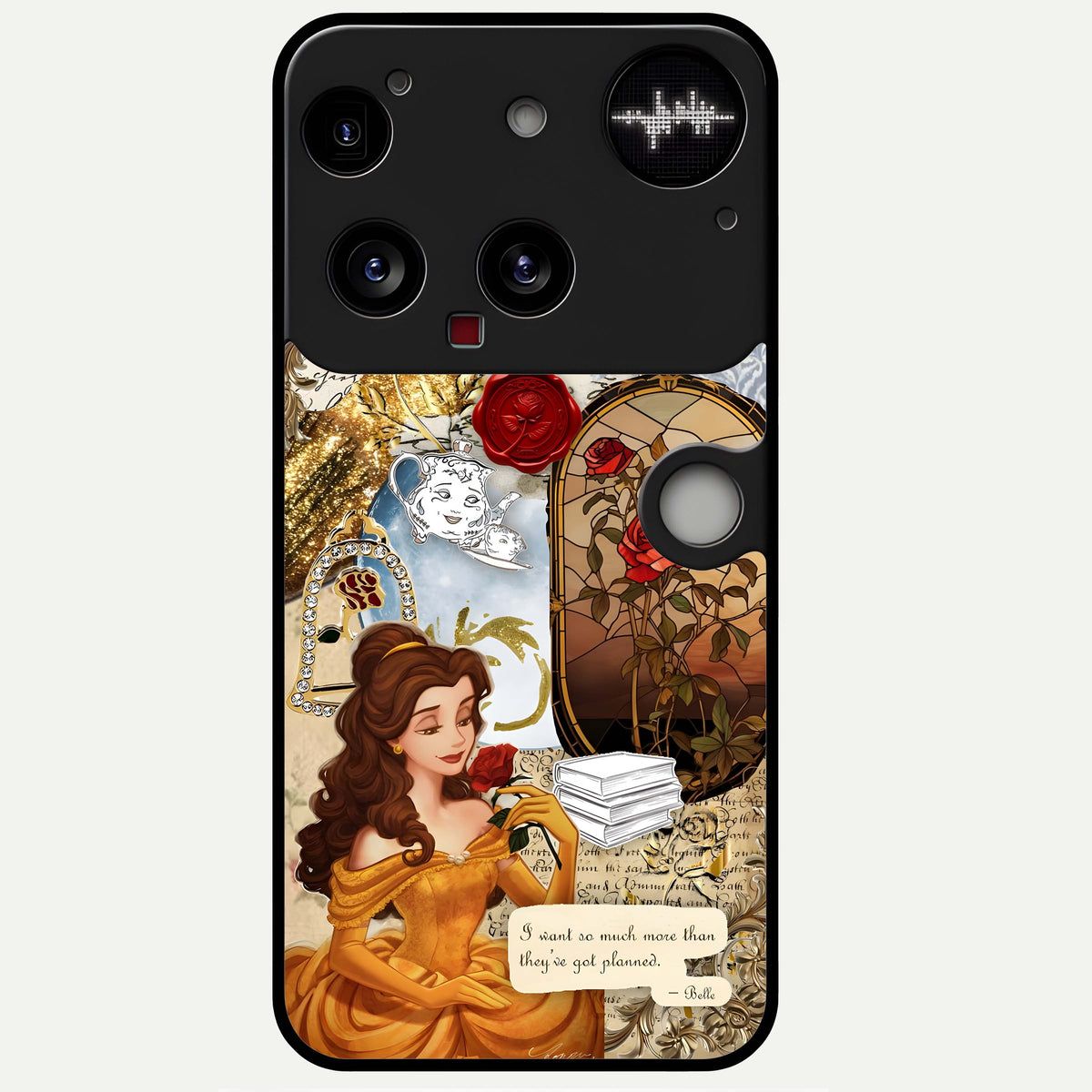  Golden Dream Belle Glass Case For Nothing Phone 3 back cover – full design glossy printed glass finish