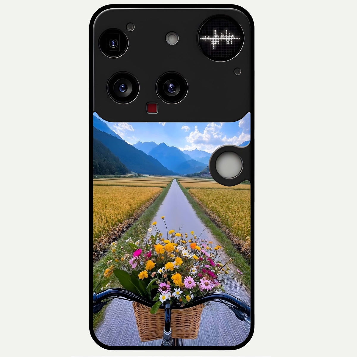 Golden Field Journey Glass Case For Nothing Phone 3 back cover – full design glossy printed glass finish