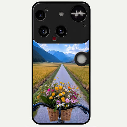  Golden Field Journey Glass Case For Nothing Phone 3 back cover – full design glossy printed glass finish
