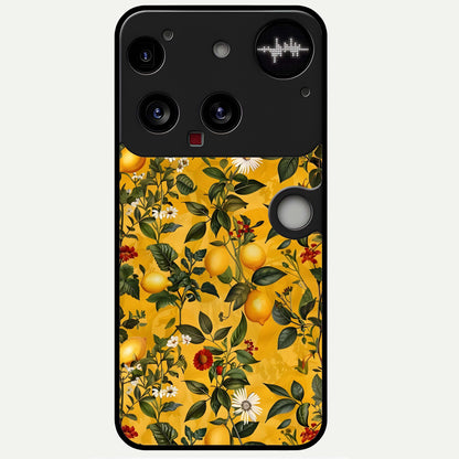  Golden Lemon Field Glass Case For Nothing Phone 3 back cover – full design glossy printed glass finish