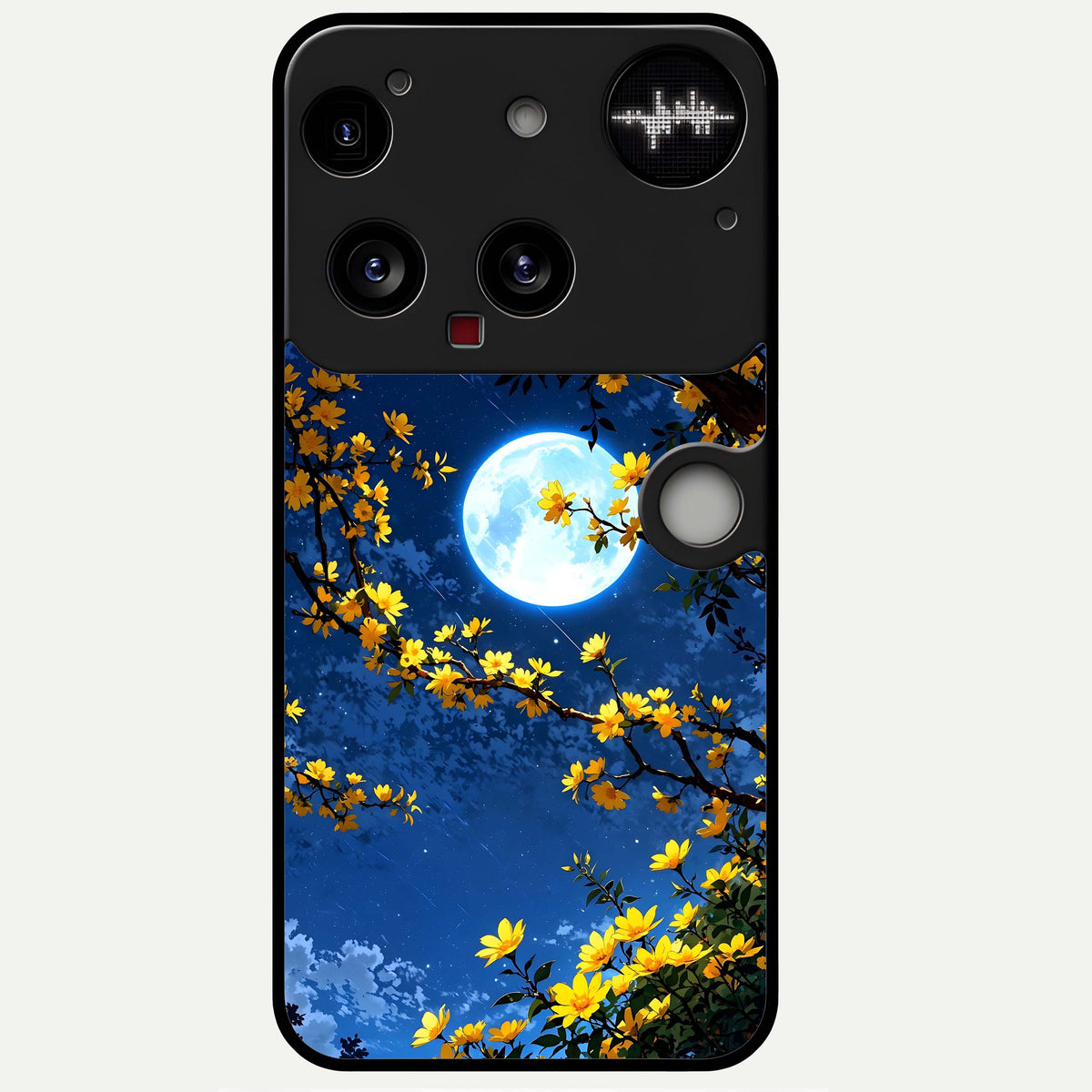  Golden Night Glow Glass Case For Nothing Phone 3 back cover – full design glossy printed glass finish