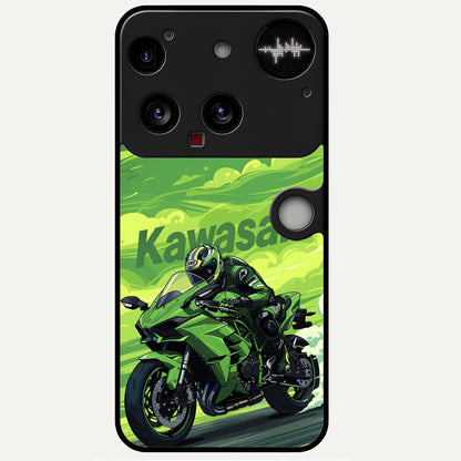  Greenery Sky Glass Case For Nothing Phone 3 back cover – full design glossy printed glass finish