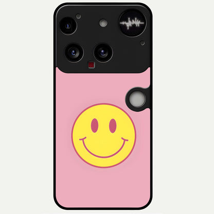  Happy Pink Mood Glass Case For Nothing Phone 3 back cover – full design glossy printed glass finish