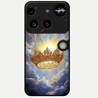  Heavenly Crown Light Glass Case For Nothing Phone 3 back cover – full design glossy printed glass finish