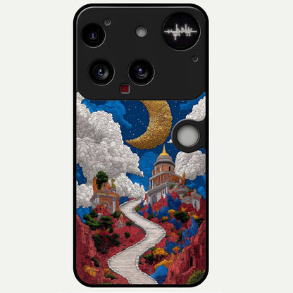  Heavenly Moon Path Glass Case For Nothing Phone 3 back cover – full design glossy printed glass finish