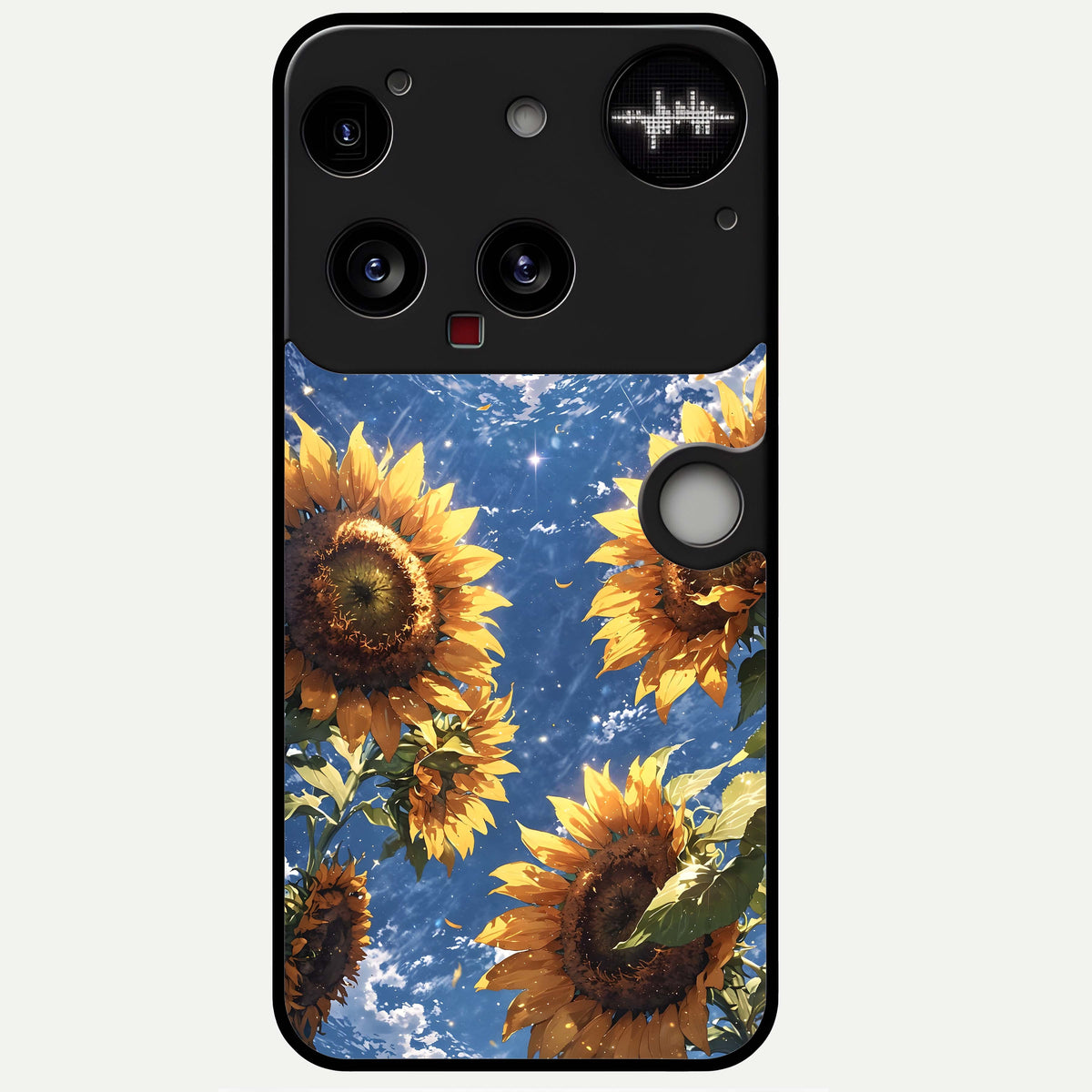  Heavenly Sunflower Rise Glass Case For Nothing Phone 3 back cover – full design glossy printed glass finish