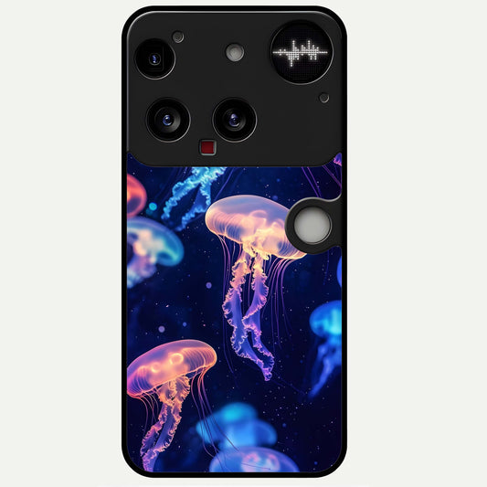  Jellyfish Pattern Glass Case For Nothing Phone 3 back cover – full design glossy printed glass finish