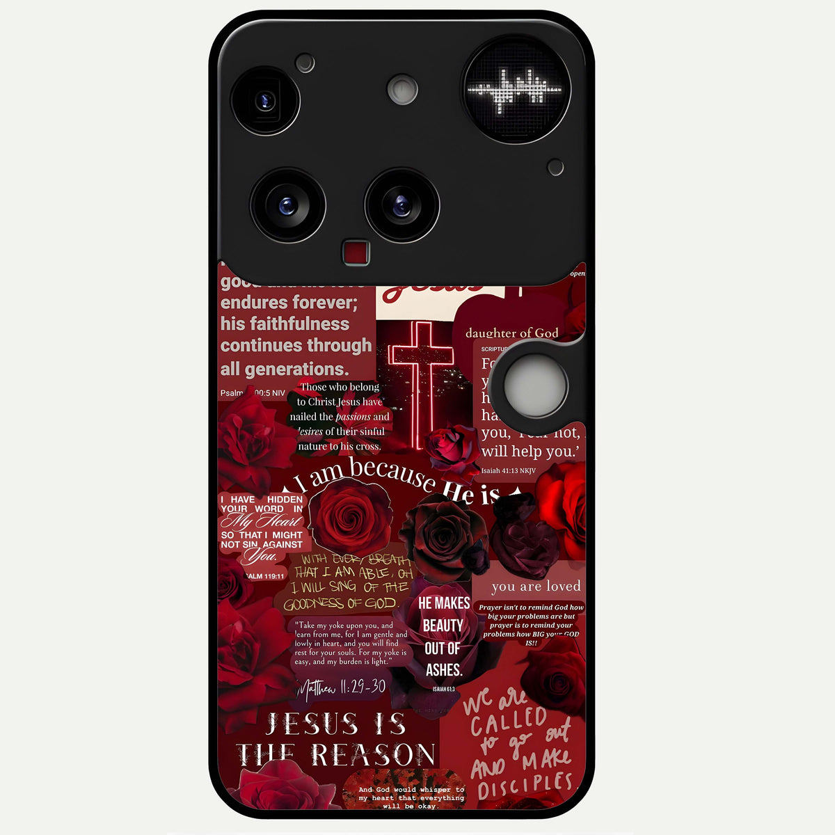  Jesus Love Heals Glass Case For Nothing Phone 3 back cover – full design glossy printed glass finish
