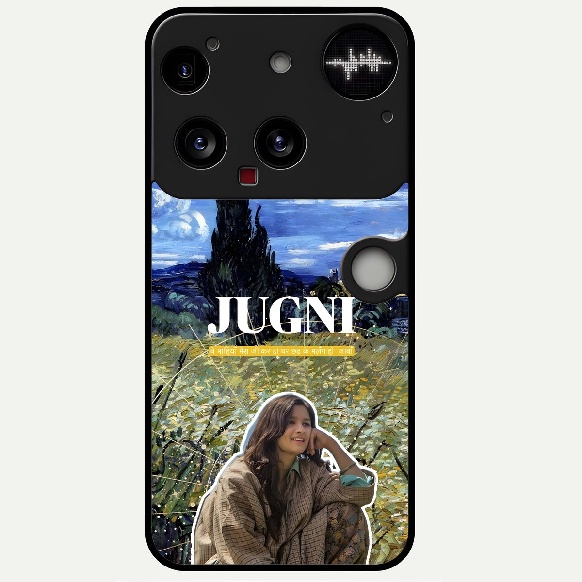  Jugni Soul Vibes Glass Case For Nothing Phone 3 back cover – full design glossy printed glass finish