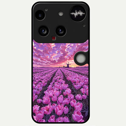  Lavender Dream Skies Glass Case For Nothing Phone 3 back cover – full design glossy printed glass finish