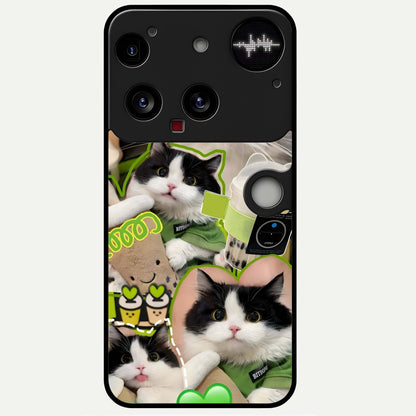  Matcha Cats Mood Glass Case For Nothing Phone 3 back cover – full design glossy printed glass finish