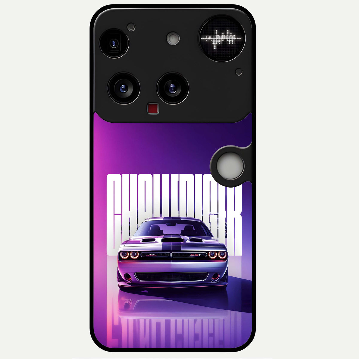  Midnight Muscle Ride Glass Case For Nothing Phone 3 back cover – full design glossy printed glass finish