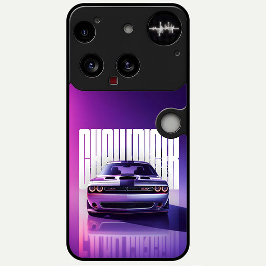  Midnight Muscle Ride Glass Case For Nothing Phone 3 back cover – full design glossy printed glass finish