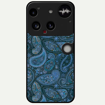  Midnight Paisley Glow Glass Case For Nothing Phone 3 back cover – full design glossy printed glass finish