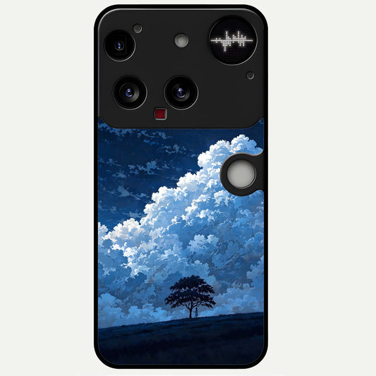  Midnight Sky Serenity Glass Case For Nothing Phone 3 back cover – full design glossy printed glass finish