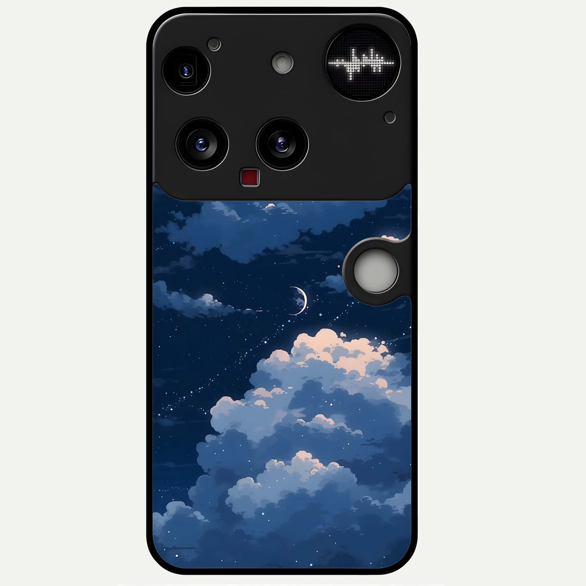  Moon Dream Haze Glass Case For Nothing Phone 3 back cover – full design glossy printed glass finish