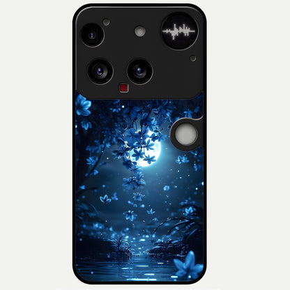  Moonlight Petal Dream Glass Case For Nothing Phone 3 back cover – full design glossy printed glass finish