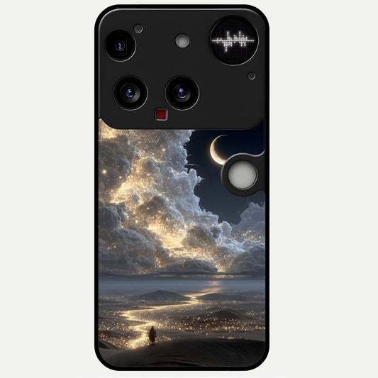 Moonlight Spark Path Glass Case For Nothing Phone 3 back cover – full design glossy printed glass finish