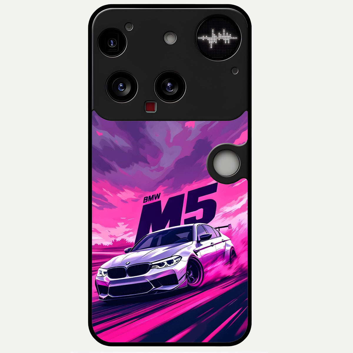  MS Neon Car Glass Case For Nothing Phone 3 back cover – full design glossy printed glass finish