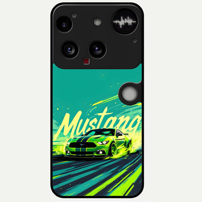  Mustang Bang Glass Case For Nothing Phone 3 back cover – full design glossy printed glass finish