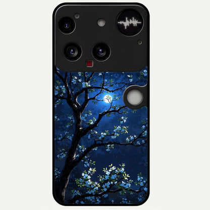  Mystic Floral Night Glass Case For Nothing Phone 3 back cover – full design glossy printed glass finish
