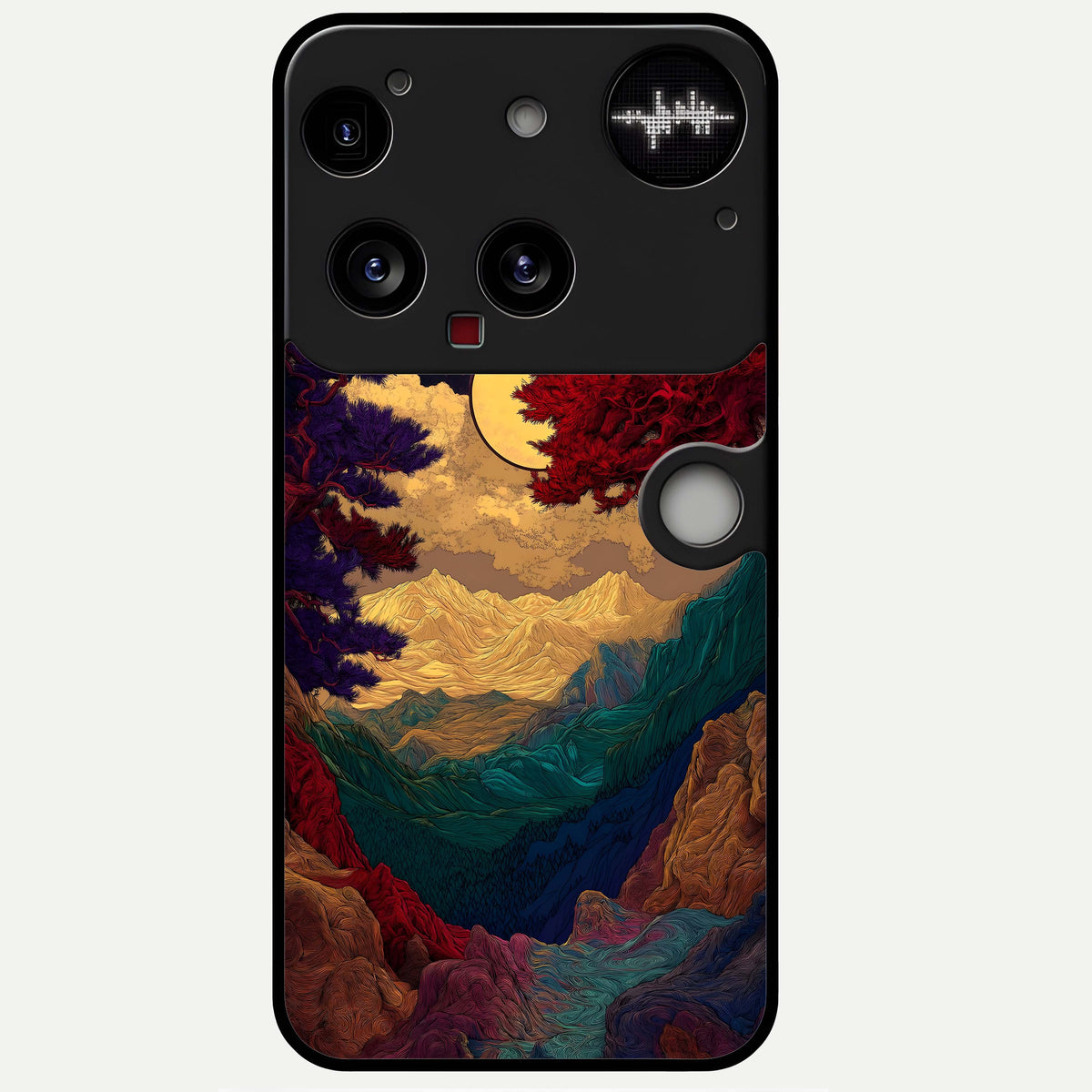  Mystic Valley Light Glass Case For Nothing Phone 3 back cover – full design glossy printed glass finish