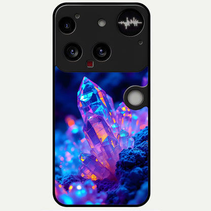  Neon Aura Shards Glass Case For Nothing Phone 3 back cover – full design glossy printed glass finish