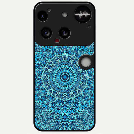  Ocean Bloom Mandala Glass Case For Nothing Phone 3 back cover – full design glossy printed glass finish