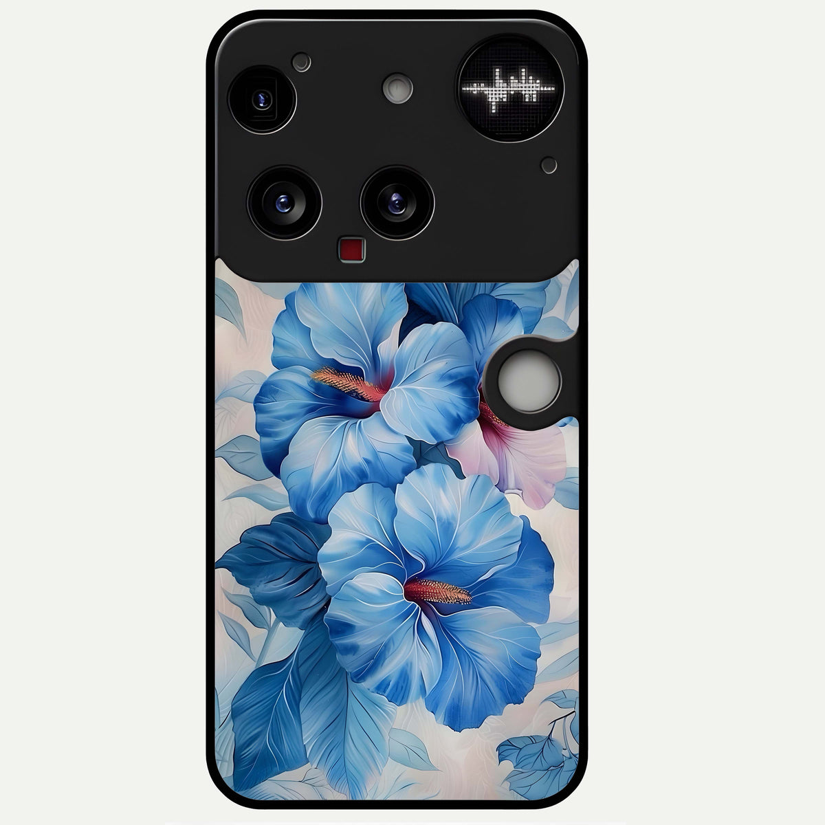  Ocean Hibiscus Grace Glass Case For Nothing Phone 3 back cover – full design glossy printed glass finish