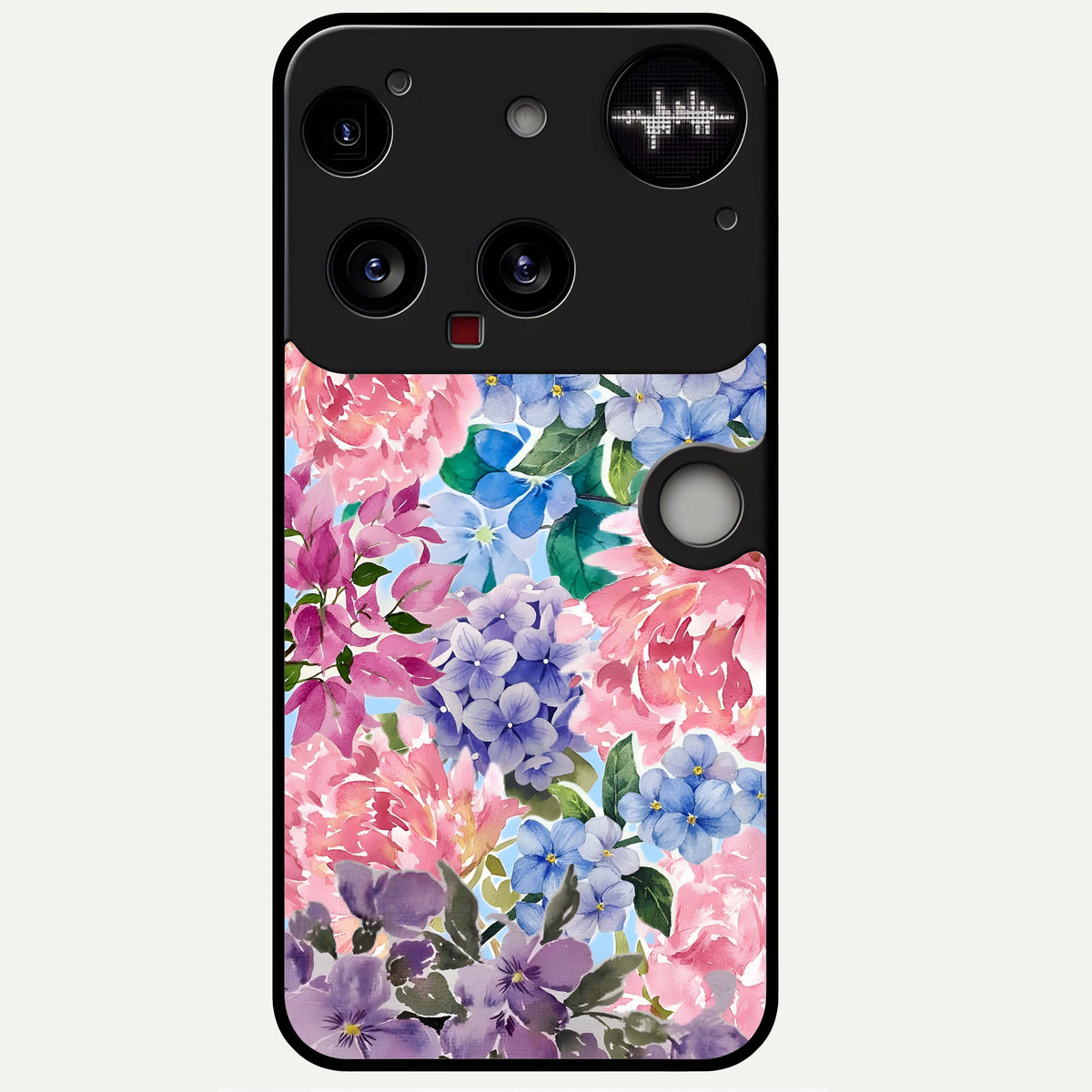 Pastel Floral Mix Glass Case For Nothing Phone 3 back cover – full design glossy printed glass finish