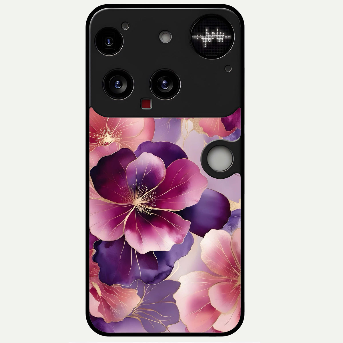  Pink Bouquet Florals Glass Case For Nothing Phone 3 back cover – full design glossy printed glass finish