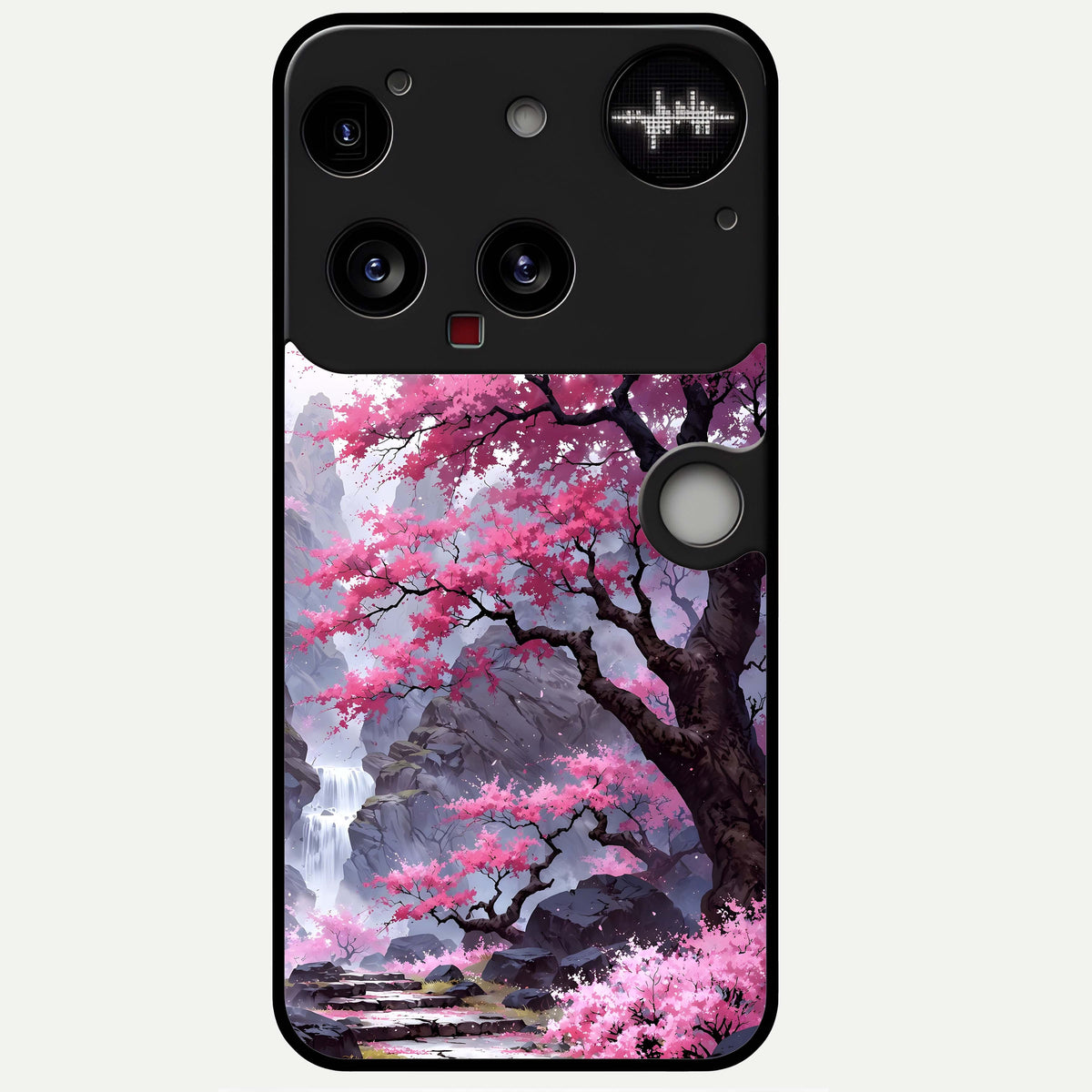  Pink Sunflower Glow Glass Case For Nothing Phone 3 back cover – full design glossy printed glass finish