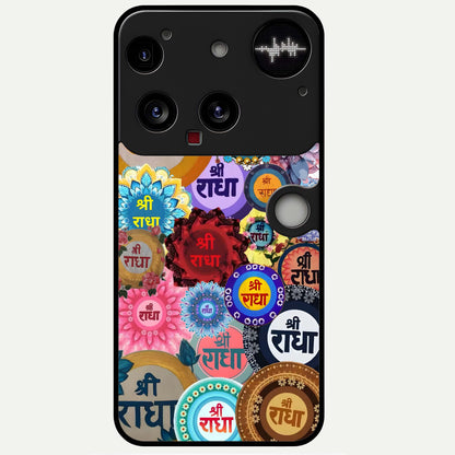  Radha Divine Bloom Glass Case For Nothing Phone 3 back cover – full design glossy printed glass finish