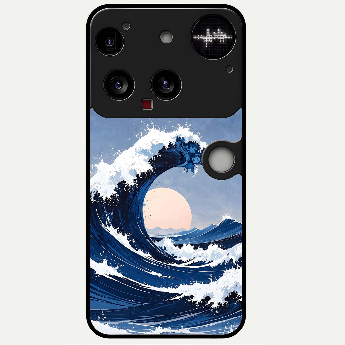  Rising Tide Power Glass Case For Nothing Phone 3 back cover – full design glossy printed glass finish