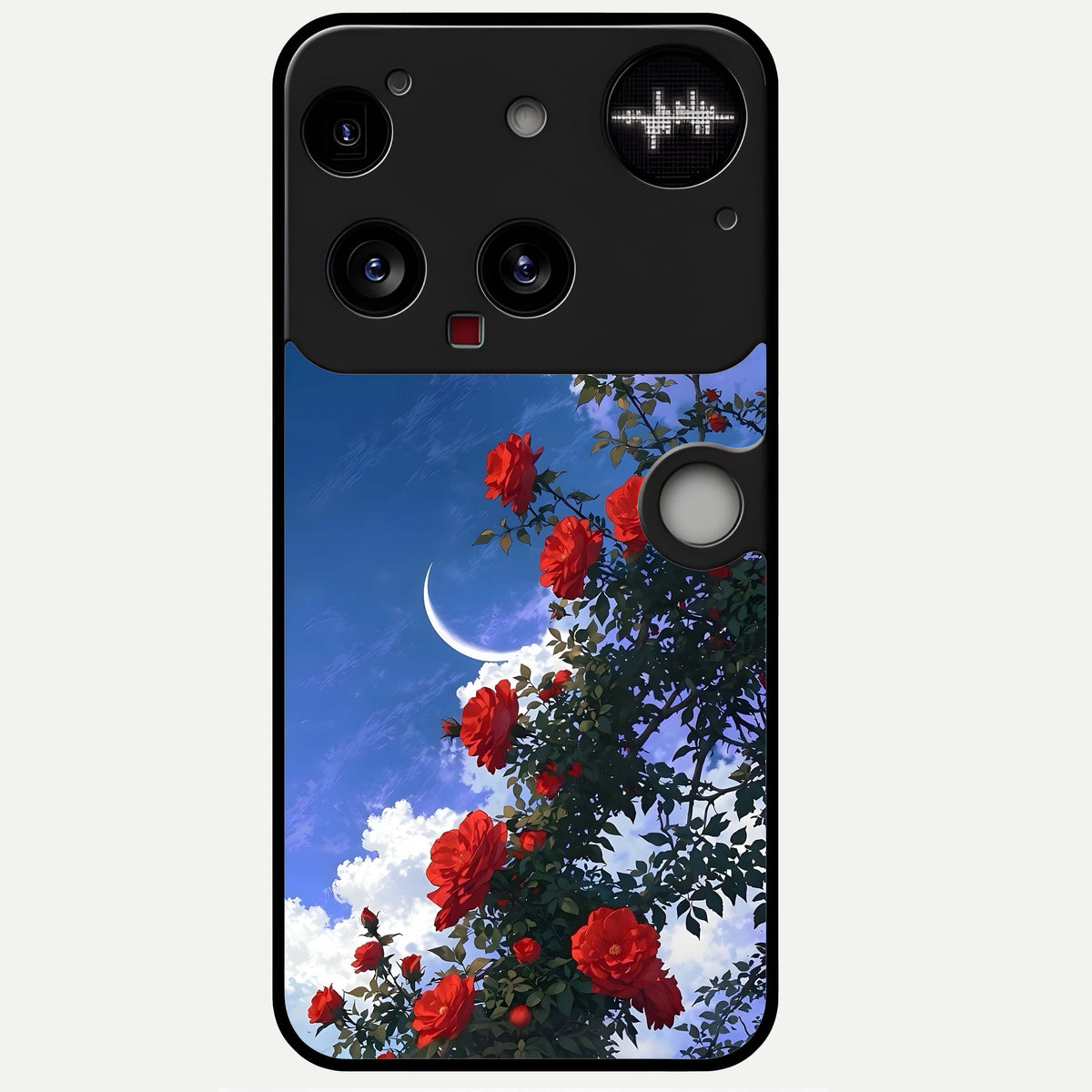  Rose Drift Flowers Glass Case For Nothing Phone 3 back cover – full design glossy printed glass finish