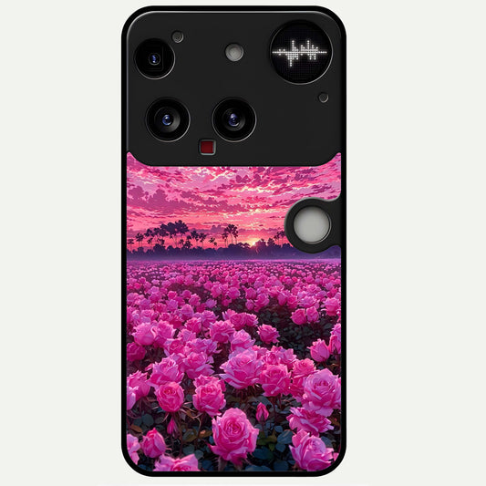  Rose Sunset Valley Glass Case For Nothing Phone 3 back cover – full design glossy printed glass finish
