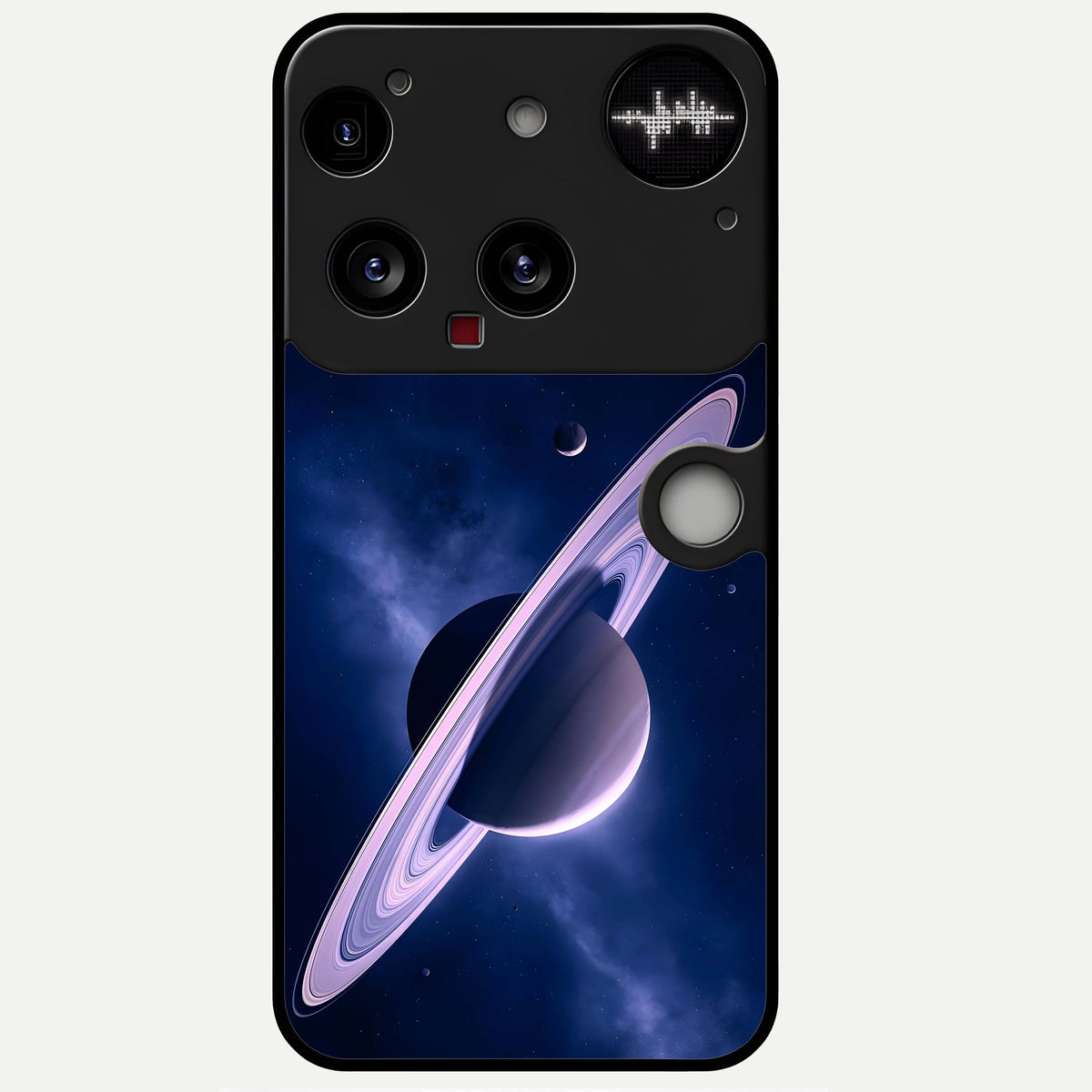  Saturn Ring Mystique Glass Case For Nothing Phone 3 back cover – full design glossy printed glass finish