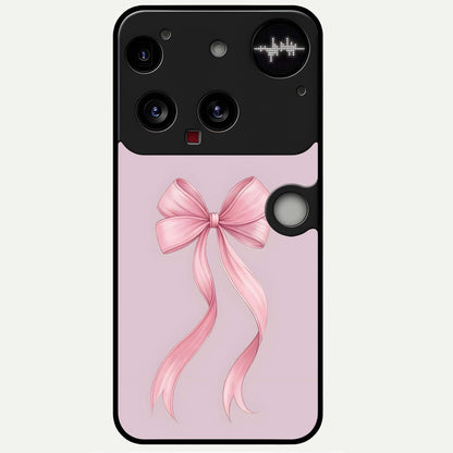  Soft Blush Bow Glass Case For Nothing Phone 3 back cover – full design glossy printed glass finish