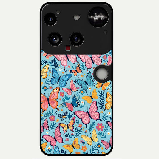  Spring Wing Garden Glass Case For Nothing Phone 3 back cover – full design glossy printed glass finish