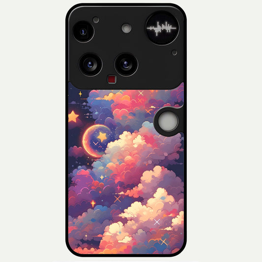  Starlit Dream Clouds Glass Case For Nothing Phone 3 back cover – full design glossy printed glass finish