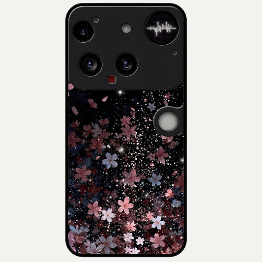  Starlit Flower Dreams Glass Case For Nothing Phone 3 back cover – full design glossy printed glass finish