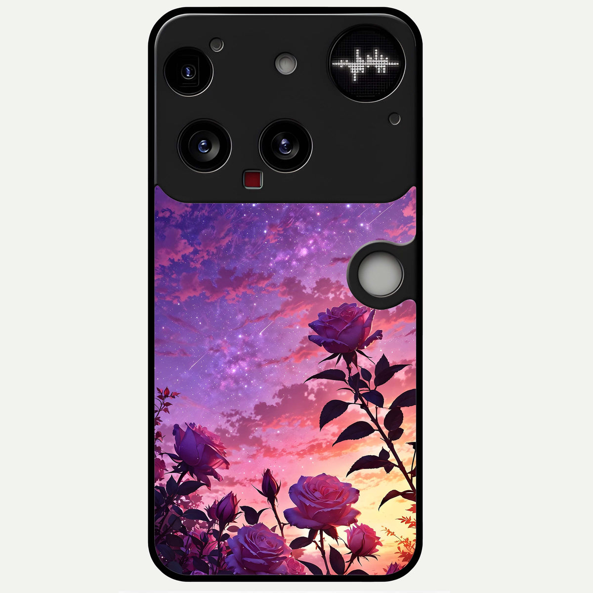  Starlit Rose Twilight Glass Case For Nothing Phone 3 back cover – full design glossy printed glass finish