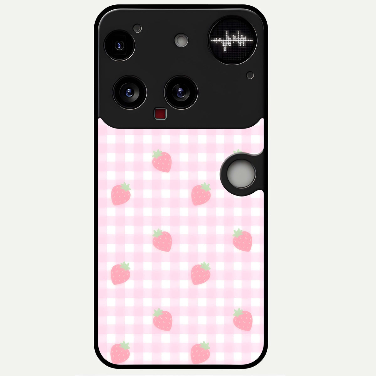  Strawberry Picnic Love Glass Case For Nothing Phone 3 back cover – full design glossy printed glass finish