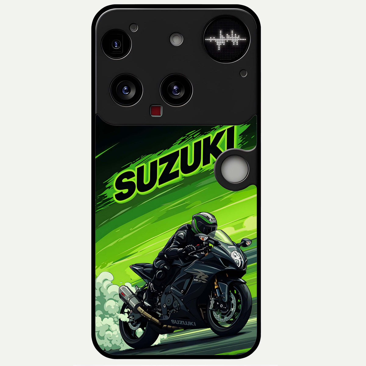  Suzuki Speed Beast Glass Case For Nothing Phone 3 back cover – full design glossy printed glass finish
