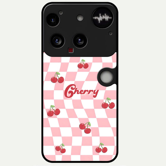  Sweet Cherry Vibes Glass Case For Nothing Phone 3 back cover – full design glossy printed glass finish
