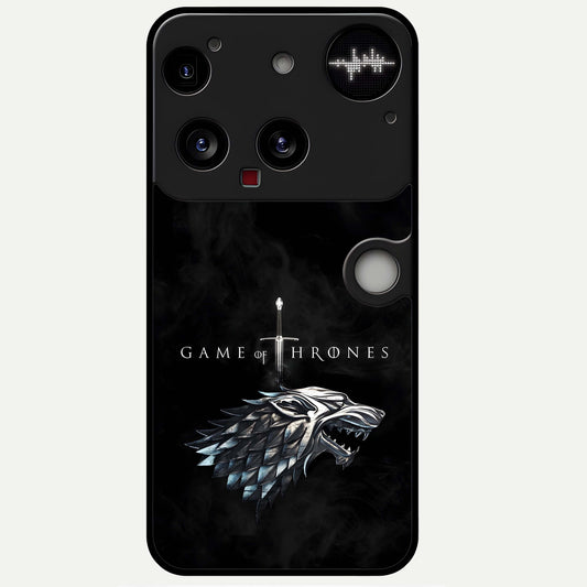  Throne Wolf Legacy Glass Case For Nothing Phone 3 back cover – full design glossy printed glass finish