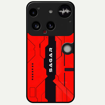  Voltage Rise CYBERPUNK Custom Name Glass Case For Nothing Phone 3 back cover – personalized glossy printed glass finish