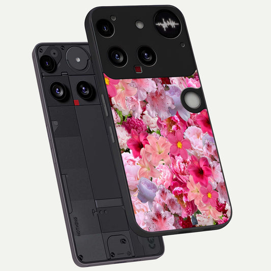  Bloom Crush Fantasy phone case For Nothing Phone 3 showing premium glass back cover with detailed artwork