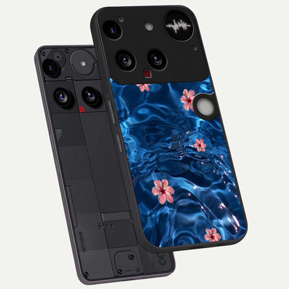  Bloom Thread Art phone case For Nothing Phone 3 showing premium glass back cover with detailed artwork