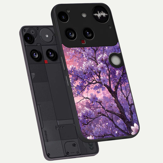  Blossom Tree phone case For Nothing Phone 3 showing premium glass back cover with detailed artwork